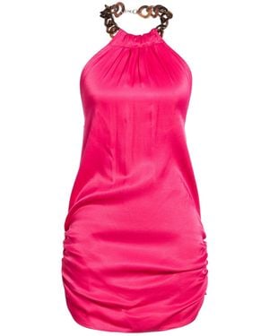 Haveone Fuchsia Mini Dress Viscose - Pink