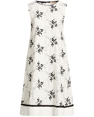 Purotatto Midi Dress Viscose, Polyester - White