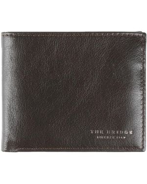 The Bridge Dark Wallet Leather - Black