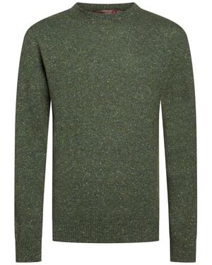 Messagerie Military Jumper Wool, Recycled Polyamide, Silk - Green