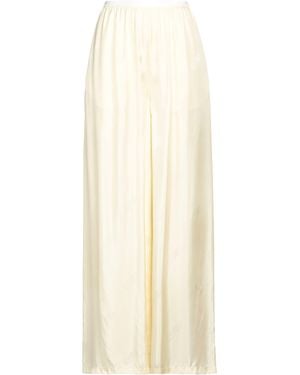 MM6 by Maison Martin Margiela Cream Trousers Viscose - White