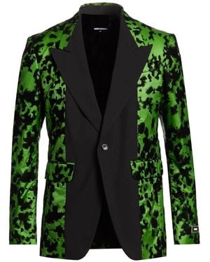 DSquared² Blazer Polyamide, Virgin Wool, Elastane - Green