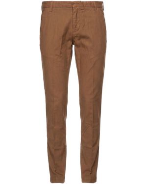 Entre Amis Trousers Cotton, Linen, Elastane - Brown