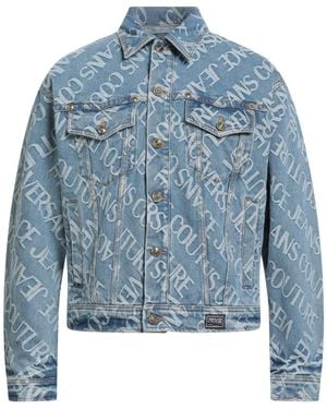 Versace Jeans Couture Denim Outerwear Cotton, Polyester, Elastane - Blue
