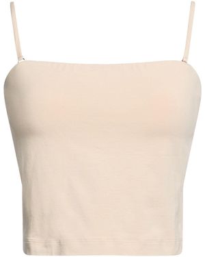 Brunello Cucinelli Top Cotton, Elastane - Natural