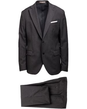 Paoloni Suit Virgin Wool - Black