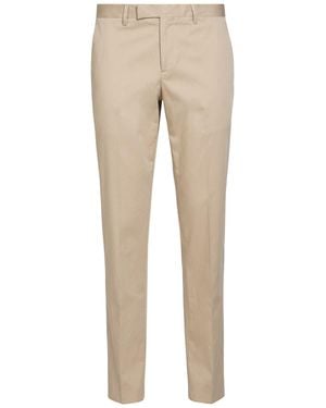Lardini Trousers Cotton, Elastane - Natural
