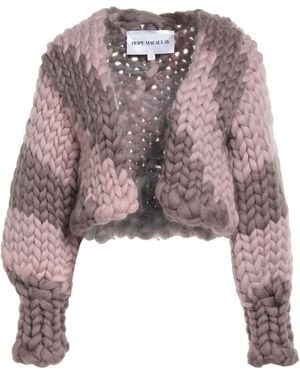 Hope Macaulay Lilac Cardigan Wool - Pink