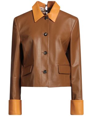 Marni Tan Jacket Leather - Brown
