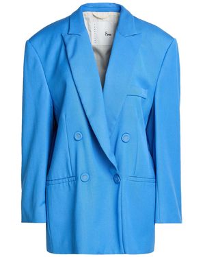 8pm Conscious Azure Blazer Viscose, Polyamide - Blue