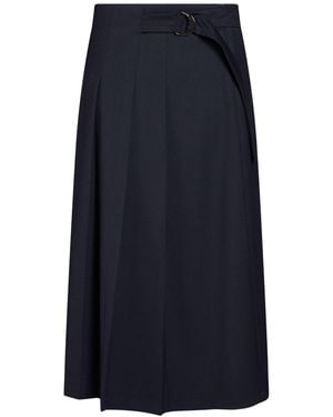 Peserico Midi Skirt Polyester, Wool, Elastane - Blue