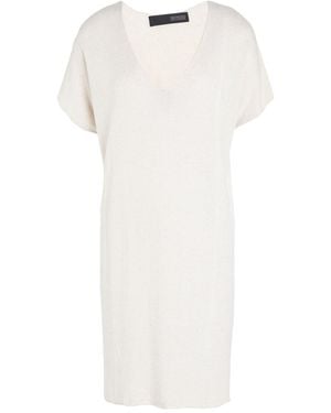 Messagerie Mini Dress Viscose, Linen, Cotton - White
