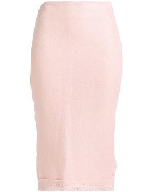 Ermanno Scervino Midi Skirt Linen, Polyamide - Pink