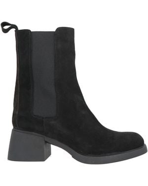 Trend Ankle Boots Leather - Black