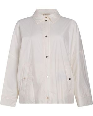 Herno Cream Jacket Polyamide, Polyurethane - White