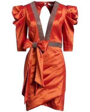 W Les Femmes By Babylon Mini Dress Polyamide, Polyester, Elastane - Red