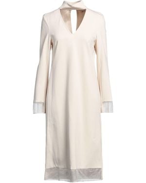 MEIMEIJ Midi Dress Viscose, Polyamide, Elastane, Silk - Natural