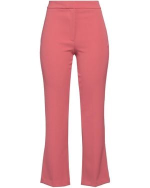 SOLOTRE Antique Rose Trousers Polyester, Elastane - Red
