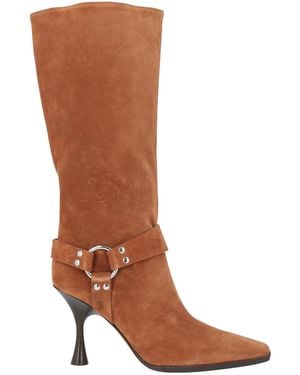 Sergio Rossi Camel Boot Leather - Brown