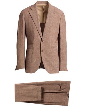 Lardini Suit Wool, Linen, Elastane - Brown