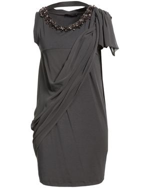 Twinset Mini Dress Viscose, Elastane, Polyester - Gray
