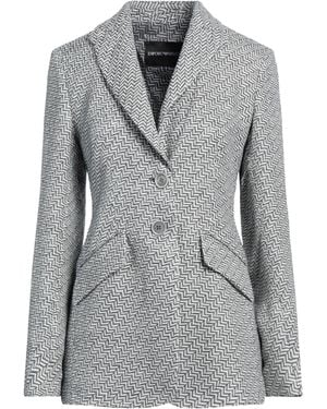 Emporio Armani Blazer Linen, Polyester - Gray