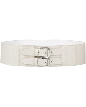 Eleventy Belt Leather - White