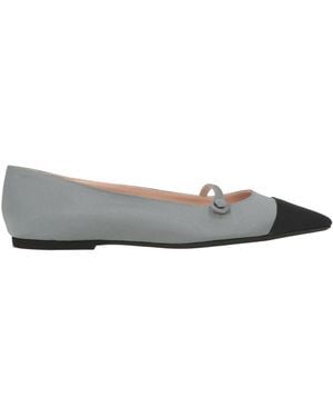 N°21 Ballet Flats Textile Fibers - Gray