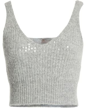 Peserico Top Alpaca Wool, Nylon, Virgin Wool - Gray