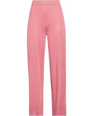 Circus Hotel Coral Trousers Viscose, Polyester - Pink