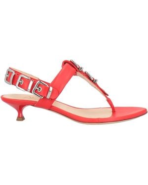 Agl Attilio Giusti Leombruni Thong Sandal Leather - Red