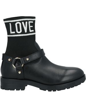 Love Moschino Ankle Boots Calfskin - Black