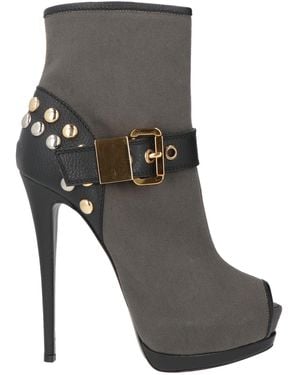 Giuseppe Zanotti Ankle Boots Textile Fibers, Leather - Gray