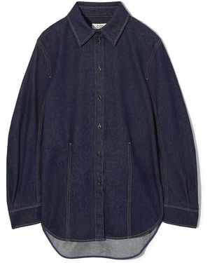 COS Oversized Denim Shirt - Blue