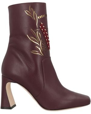 Alberta Ferretti Botines De Caña Alta - Morado