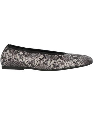 Ras Ballet Flats Leather - Grey