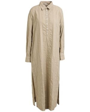 Massimo Alba Military Maxi Dress Cotton, Polyester, Polyimide - Natural
