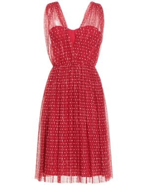 Elisabetta Franchi Midi-Kleid - Rot