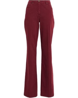 Etro Brick Trousers Cotton, Elastane - Red