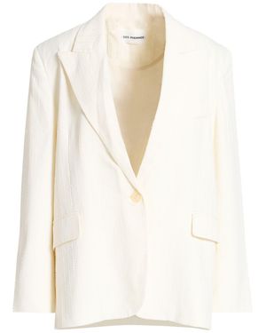 DES_PHEMMES Blazer Viscose, Polyamide, Polyester - White