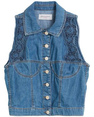 ERMANNO FIRENZE Denim Outerwear Cotton - Blue