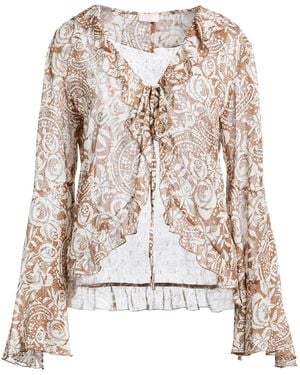 Liu Jo Shirt Polyester, Metallic Polyester - Natural