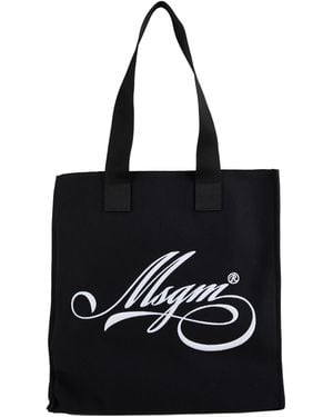 MSGM Shoulder Bag Cotton, Polyester - Black