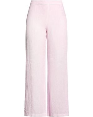 120% Lino Light Pants Linen - Pink