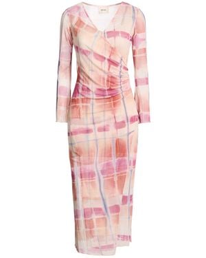 Dixie Midi Dress Polyester, Elastane - Pink