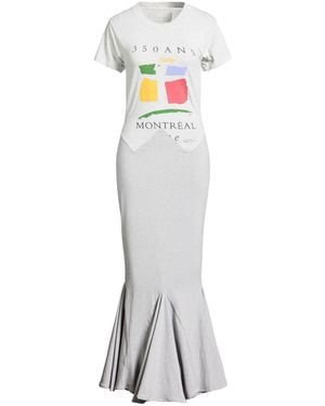 Conner Ives Maxi Dress Cotton, Polyester, Elastane - White