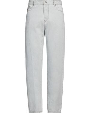 DIESEL Jeans Cotton, Cow Leather - Grey