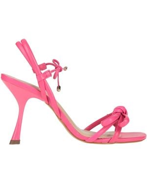 Miss Unique Fuchsia Sandals Leather - Pink
