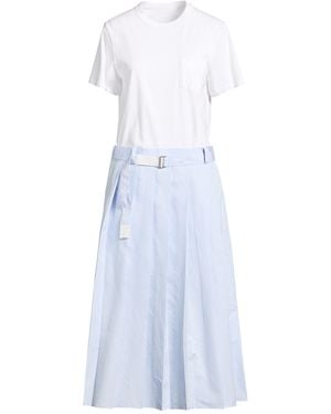 Sacai Midi Dress Cotton, Polyester - White