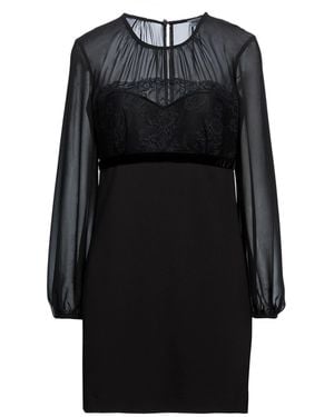 RUE DU BAC Mini Dress Polyester, Elastane - Black